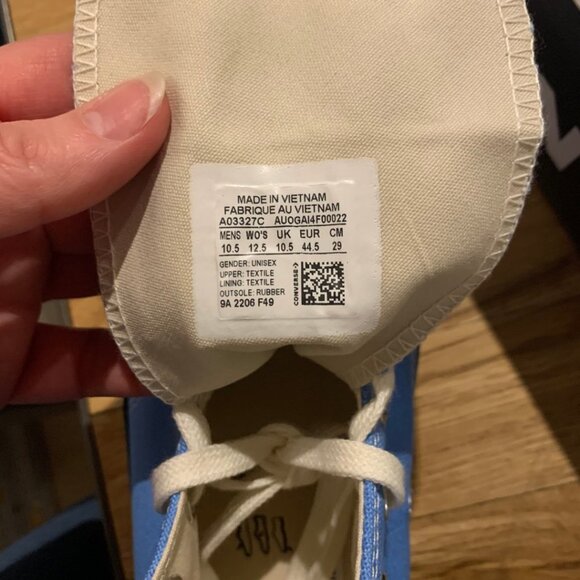 Sky High Farm x Converse Workwear Sneaker Blue White Unisex Shoes Sz 10.5M/12.5W - Picture 11 of 16